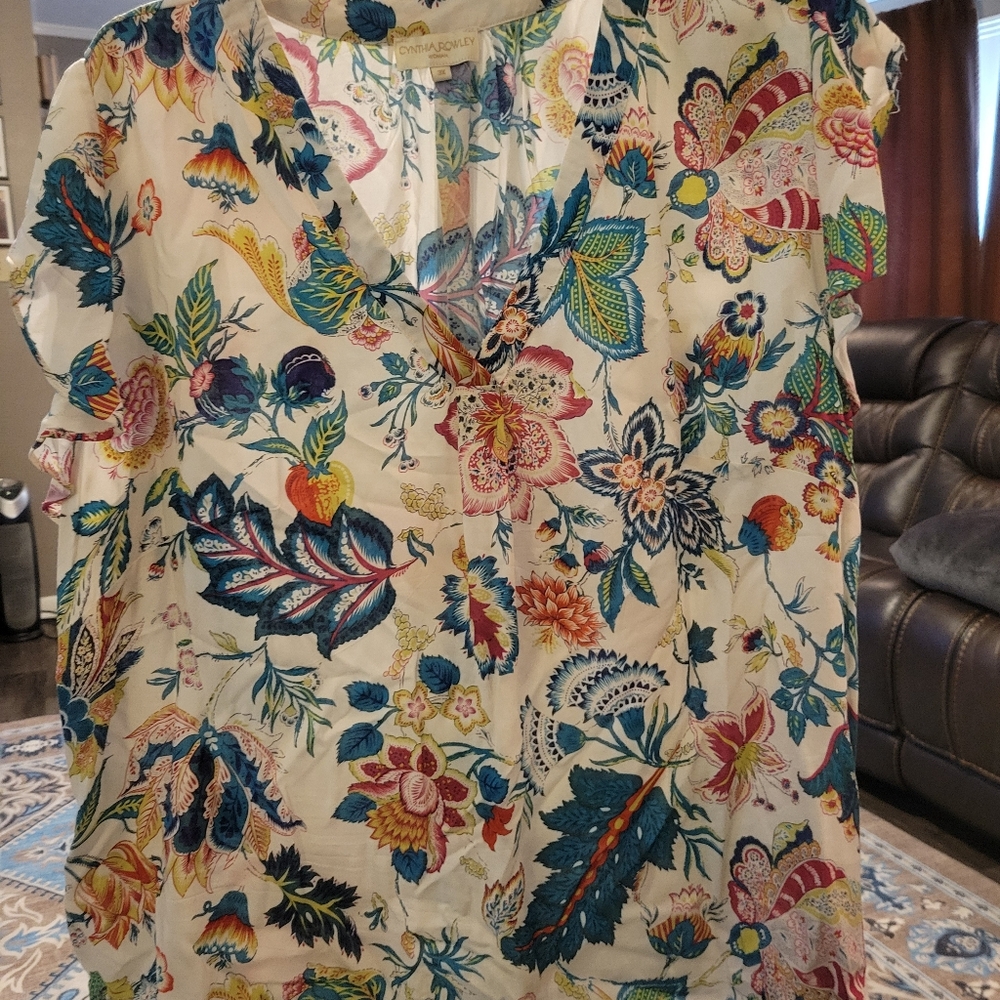 Vibrant Floral Blouse